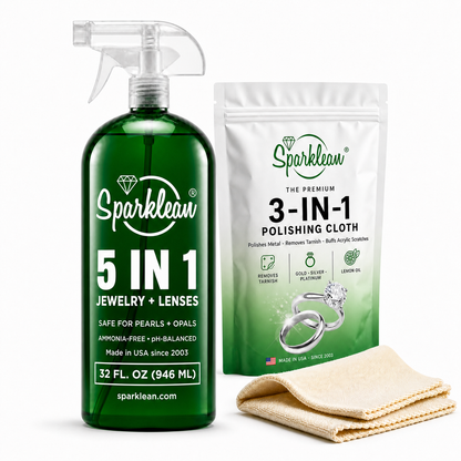 Sparklean Ultimate Cleaning Kit — 32 oz Original Spray with Professional Polishing Cloth
