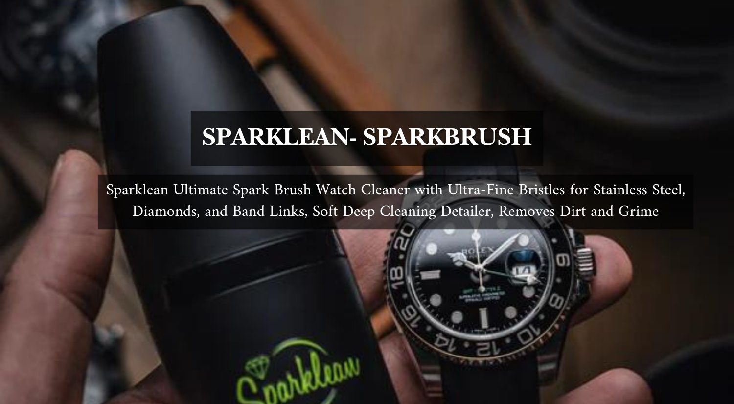 SparkBrush Soft-Bristle Gentle on All Metals, Jewelry, & Watches