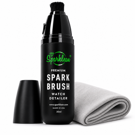 SparkBrush™ by Sparklean® — Soft-bristle cleaner for luxury watches & fine jewelry