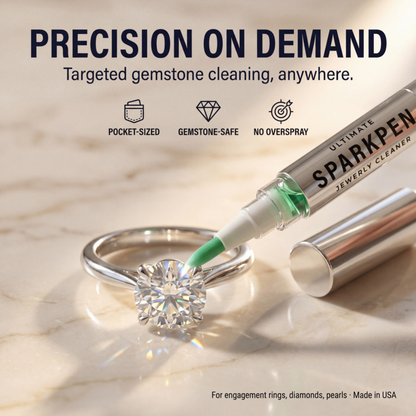 Sparkpen™ Sparklean — Stylo Nettoyeur de Précision pour Bagues, Diamants & Gemmes