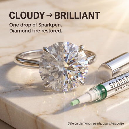 Sparkpen™ Sparklean — Caneta de Limpeza de Precisão para Anéis, Diamantes & Pedras Preciosas