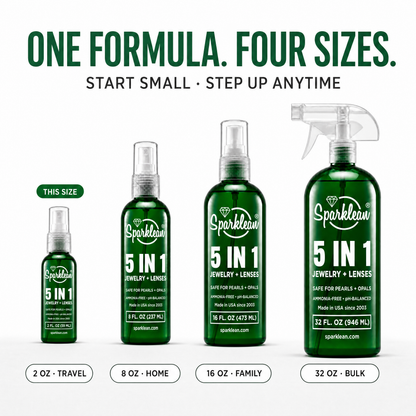 Spray Original Sparklean — Nettoyant Multi-Surfaces pour Bijoux, Montres, Lunettes & Écrans