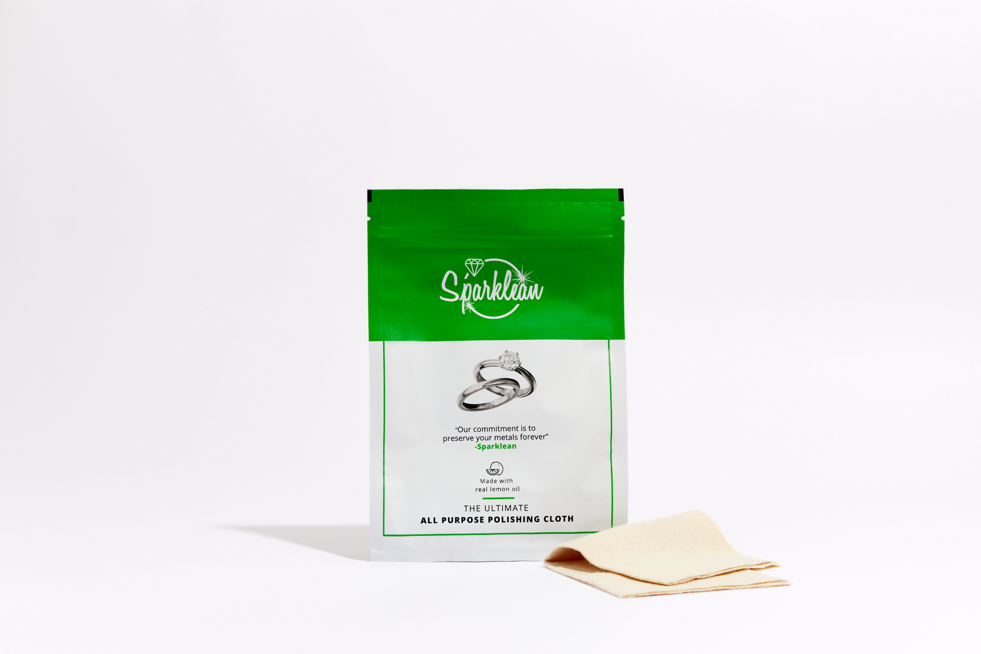 Sparklean Multi-Surface Lemon-Infused Polishing Cloth: Clean, Polish, & Eradicate Scratches from Any Metal